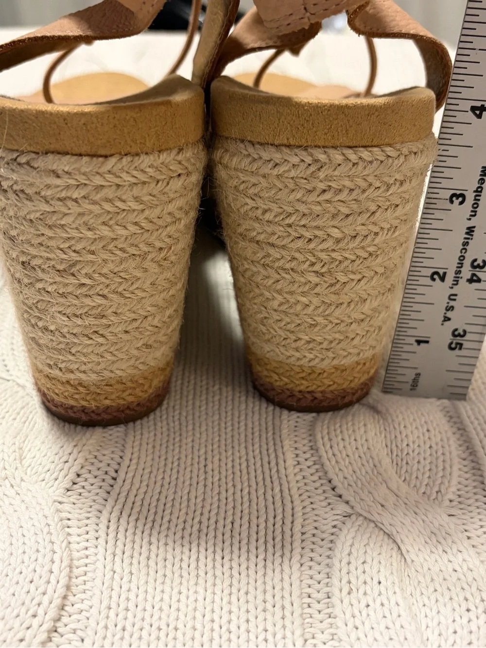 Women's Lucky Brand Yejida Espadrille Wedge 8.5 Maple Sugar